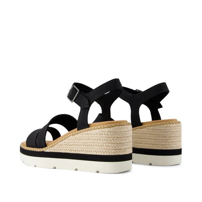 TOMS Darya Wedge Platform Sandal Black - Shopping4Africa