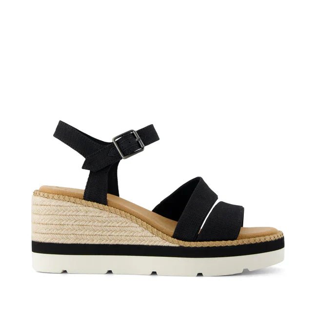 TOMS Darya Wedge Platform Sandal Black - Shopping4Africa