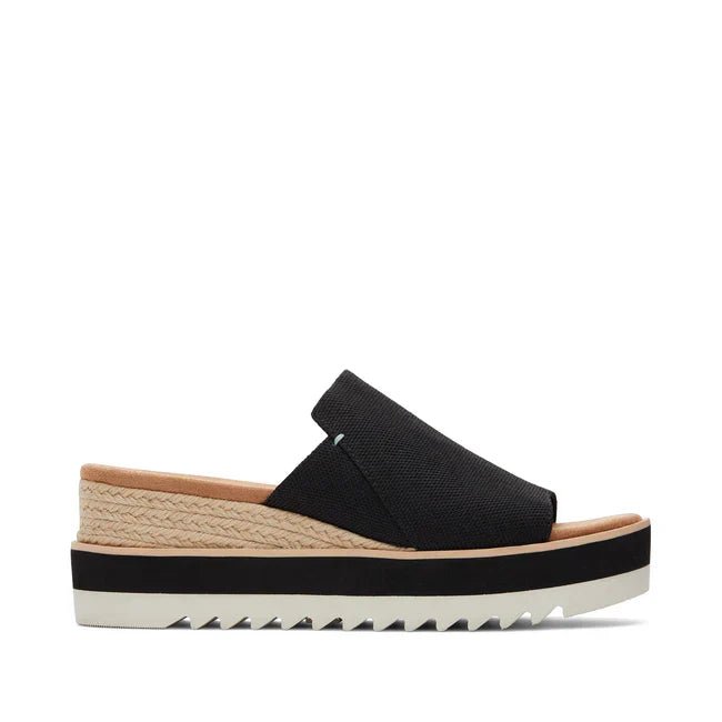 TOMS Diana Mule Wedge Sandal - Black - Shopping4Africa