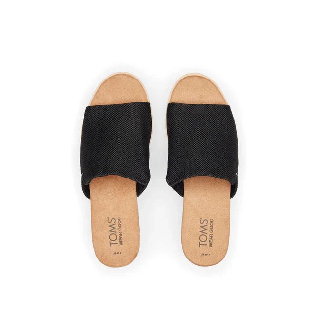 TOMS Diana Mule Wedge Sandal - Black - Shopping4Africa