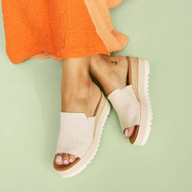 TOMS Diana Mule Wedge Sandal - Natural - Shopping4Africa