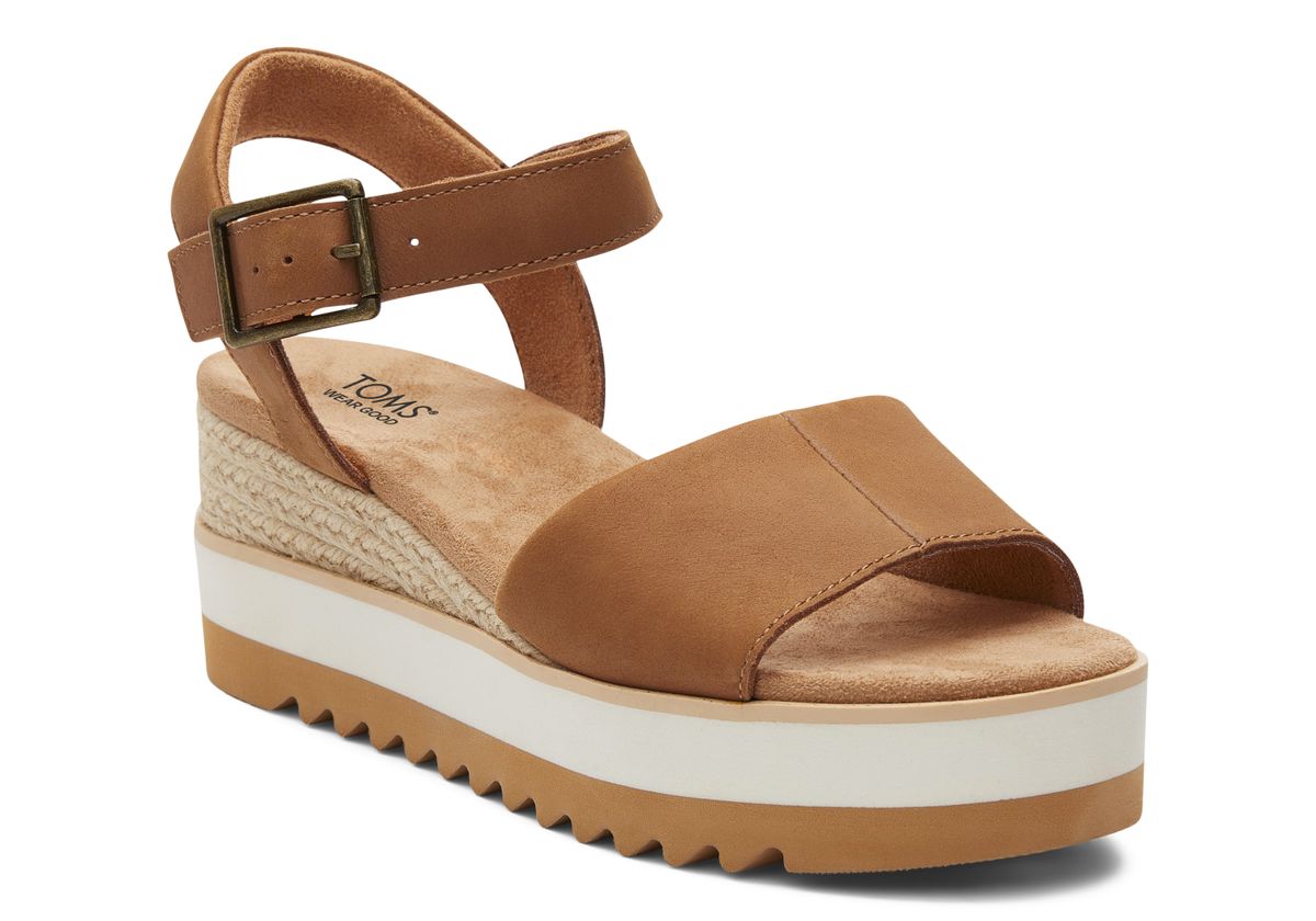 TOMS Diana Wedge Heel - Tan - Shopping4Africa