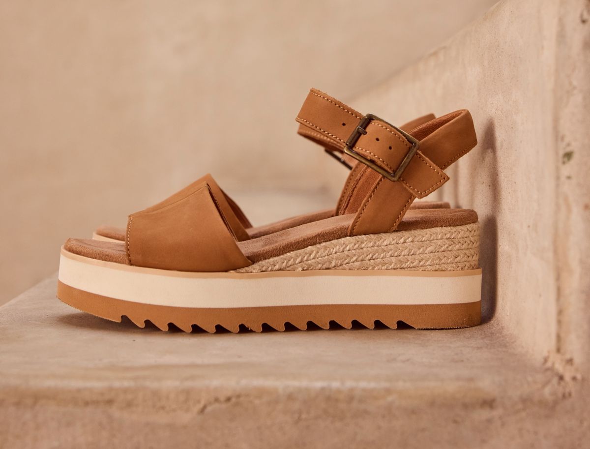 TOMS Diana Wedge Heel - Tan - Shopping4Africa