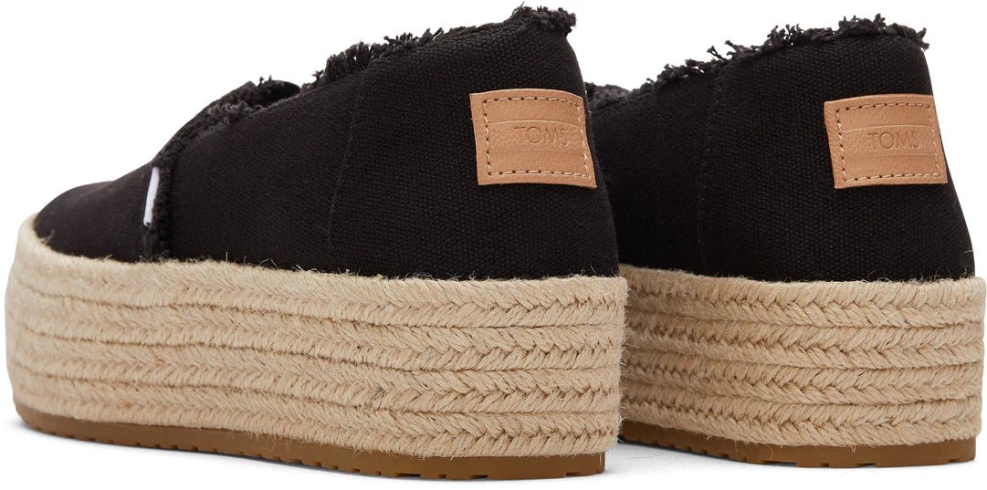 TOMS Valencia Platform Espadrille - Black - Shopping4Africa