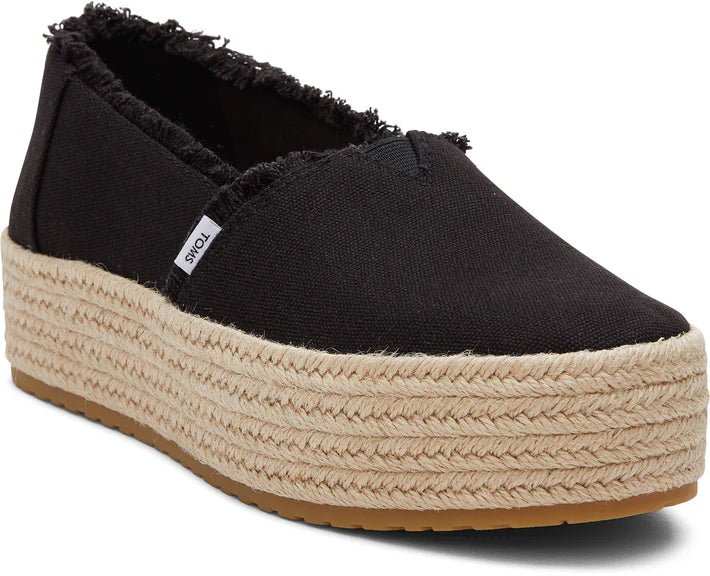 TOMS Valencia Platform Espadrille - Black - Shopping4Africa