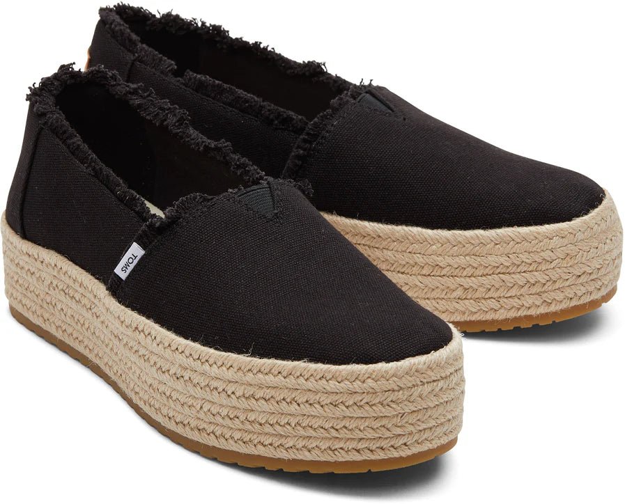 TOMS Valencia Platform Espadrille - Black - Shopping4Africa
