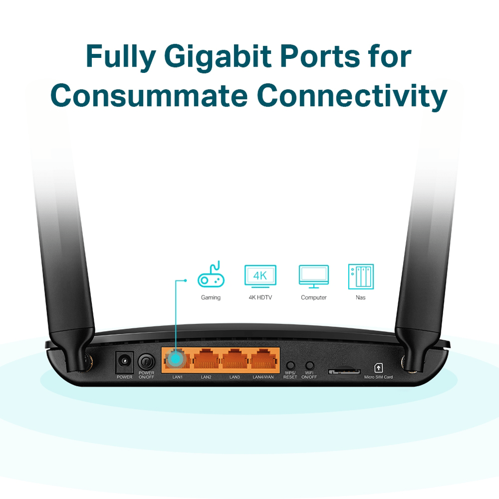 TP - Link Archer MR600 AC1200 4G LTE Cat6 Gigabit Router - Shopping4Africa