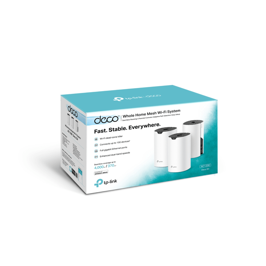 TP - Link Deco S4(3 - Pack) AC1200 Whole - Home Mesh Wi - Fi System - Shopping4Africa