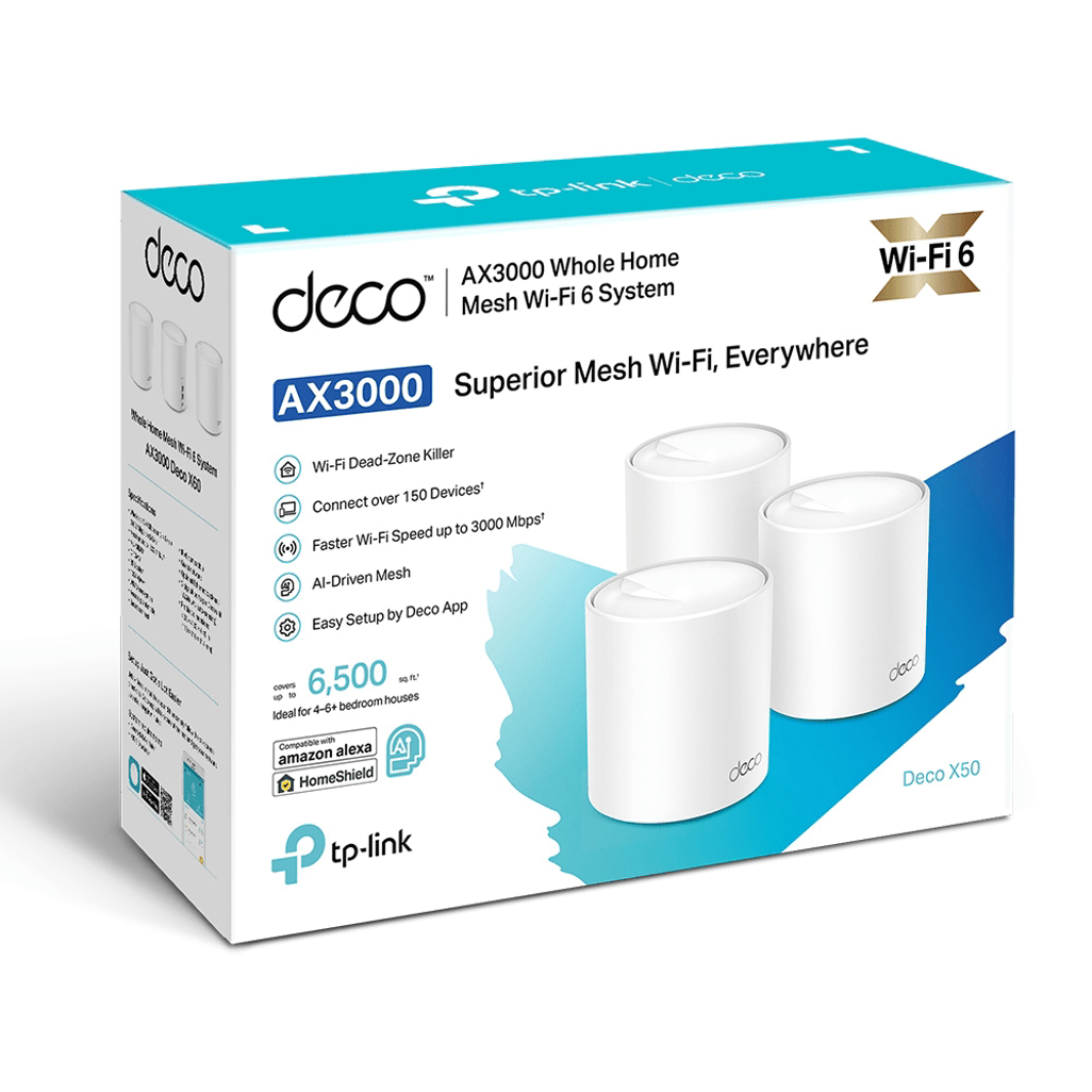TP - Link Deco X50(3 - Pack) AX3000 Whole Home Mesh Wi - Fi 6 System - Shopping4Africa