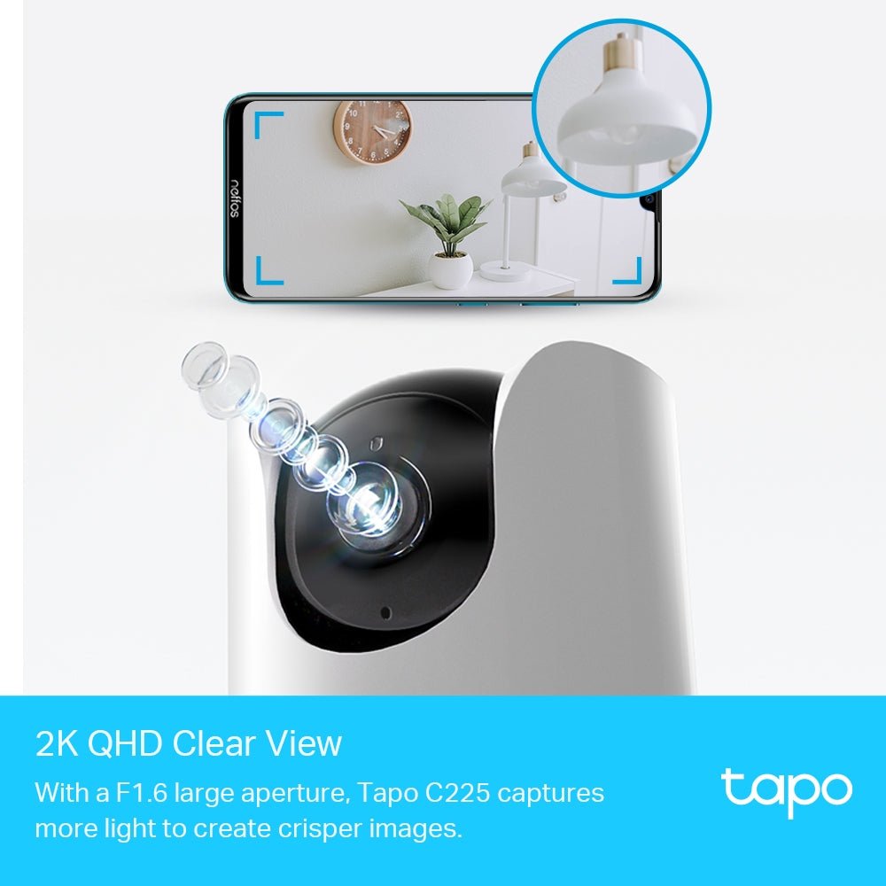 TP - Link Tapo C225 2K QHD Pan/Tilt AI Home Security Wi - Fi Camera - Shopping4Africa
