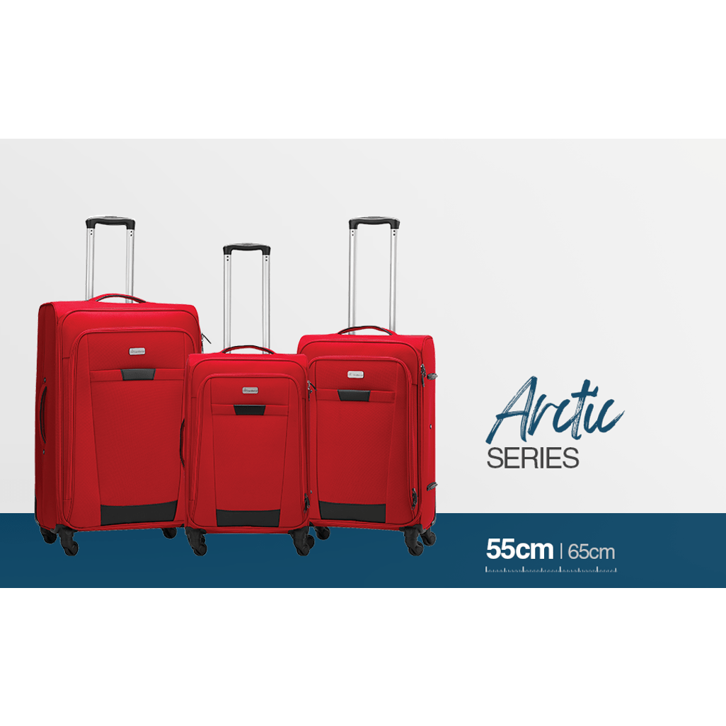 Travelwize Arctic 4 - wheel Spinner Trolley Case - Red (55 - 65cm) - Shopping4Africa