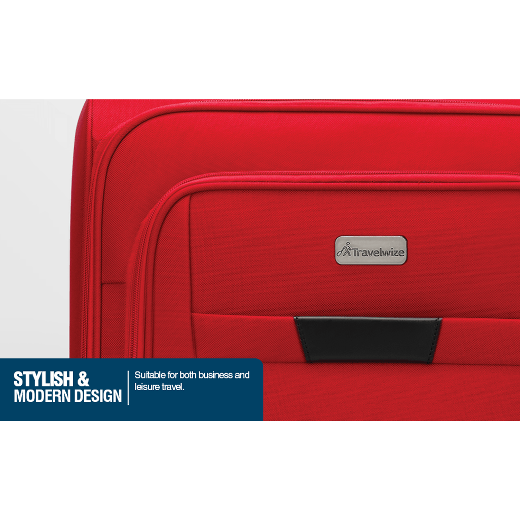 Travelwize Arctic 4 - wheel Spinner Trolley Case - Red (55 - 65cm) - Shopping4Africa