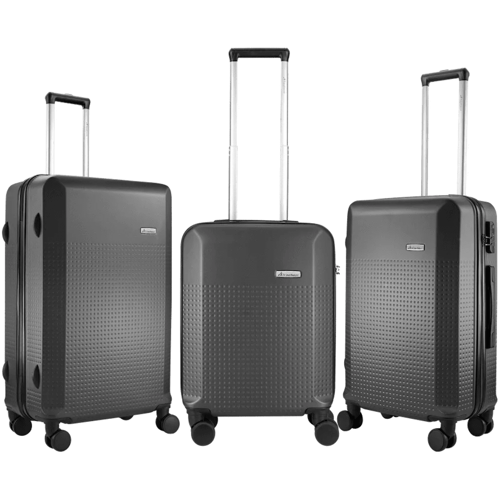 Travelwize Cyclone ABS 4 - Wheel Spinner 3 - Piece Luggage Set - Granite - Shopping4Africa