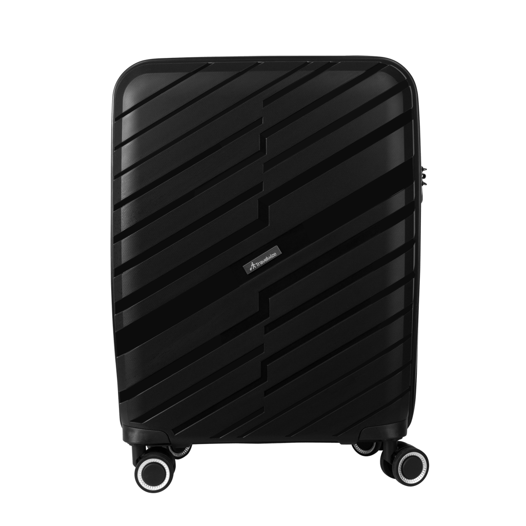 Travelwize Java PP 4 - Wheel Spinner Luggage - Black 55 - 75cm - Shopping4Africa
