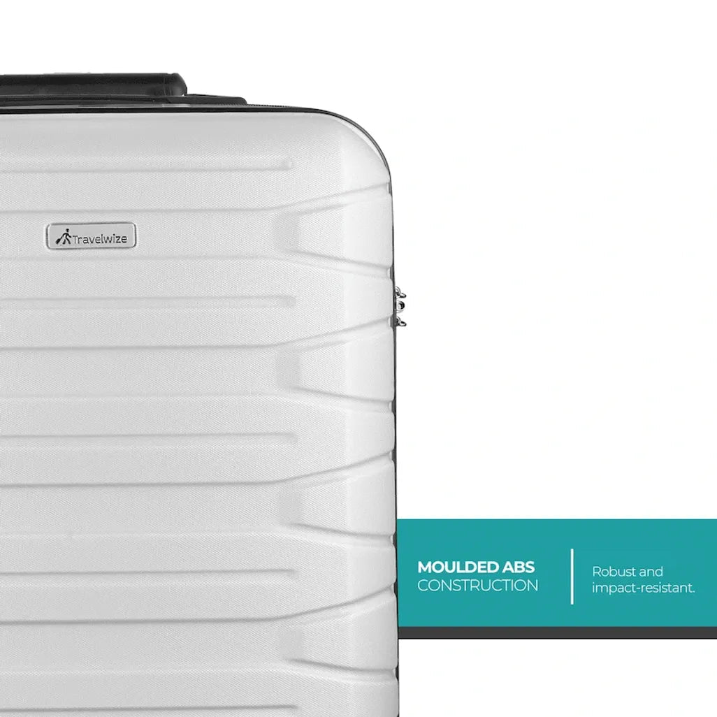 Travelwize Luggage Bag - Cabana ABS 4 - Wheel Spinner - Platinum - Shopping4Africa