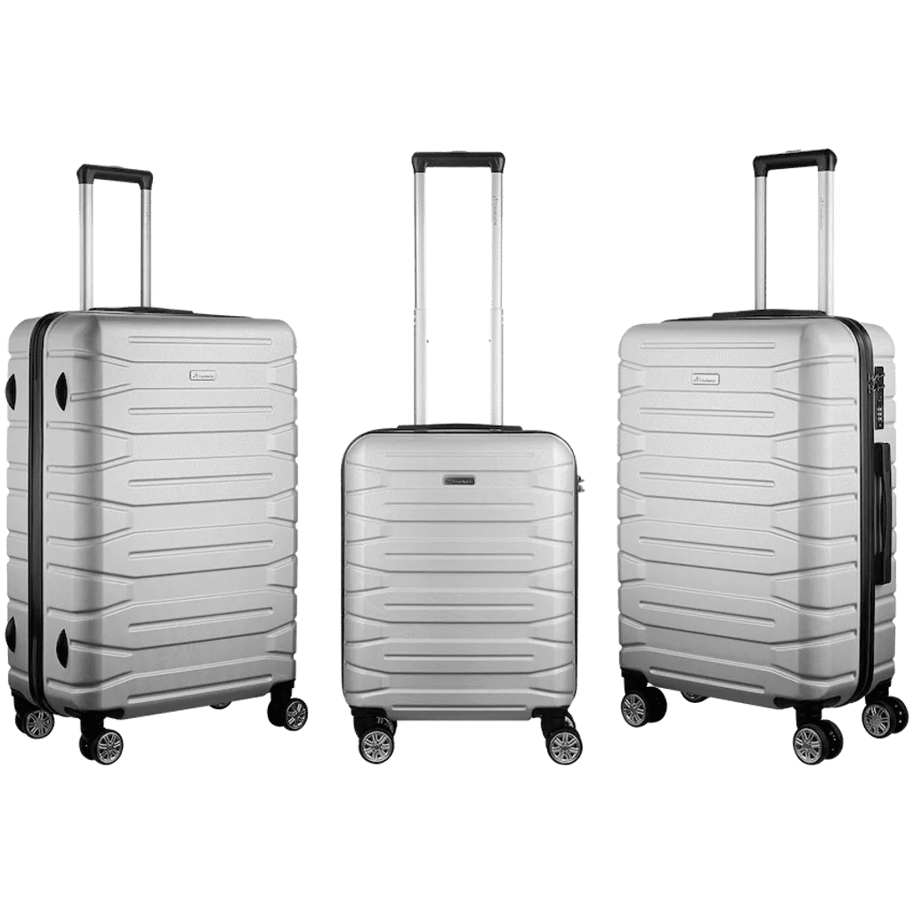 Travelwize Luggage Bag - Cabana ABS 4 - Wheel Spinner - Platinum - Shopping4Africa