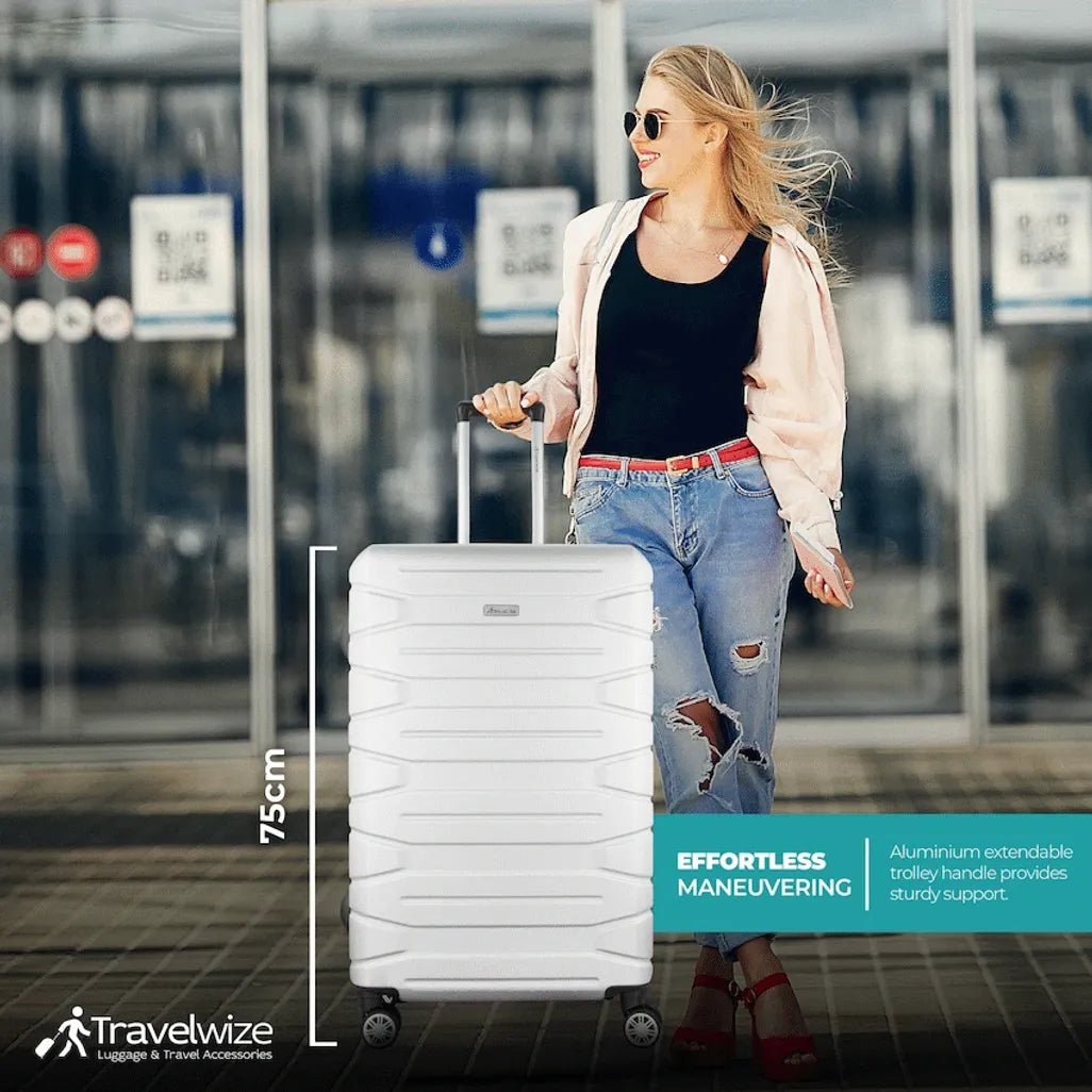 Travelwize Luggage Bag - Cabana ABS 4 - Wheel Spinner - Platinum - Shopping4Africa