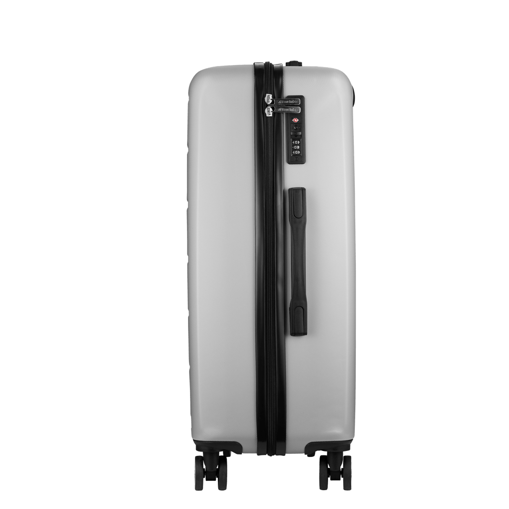 Travelwize Maple ABS 4 - Wheels Spinner Luggage Silver - 55 - 85cm - Shopping4Africa