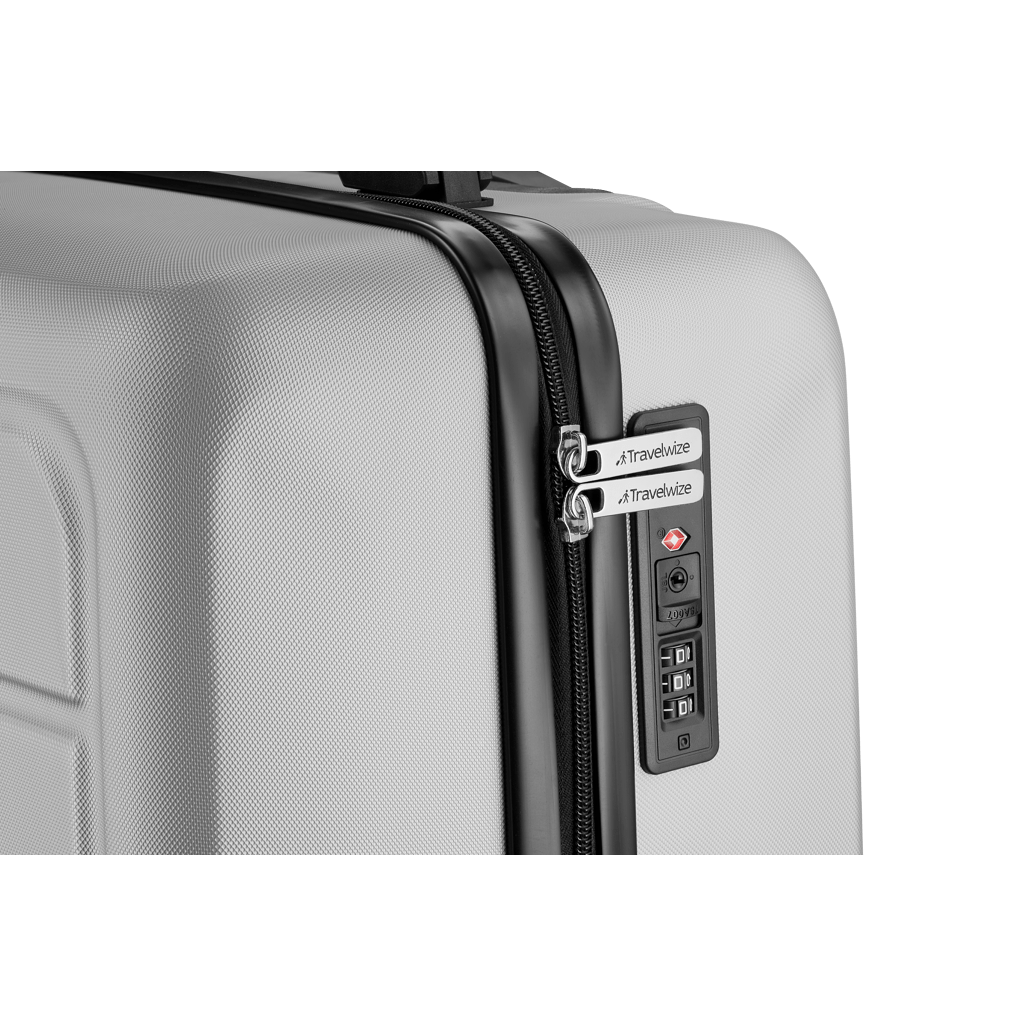 Travelwize Maple ABS 4 - Wheels Spinner Luggage Silver - 55 - 85cm - Shopping4Africa