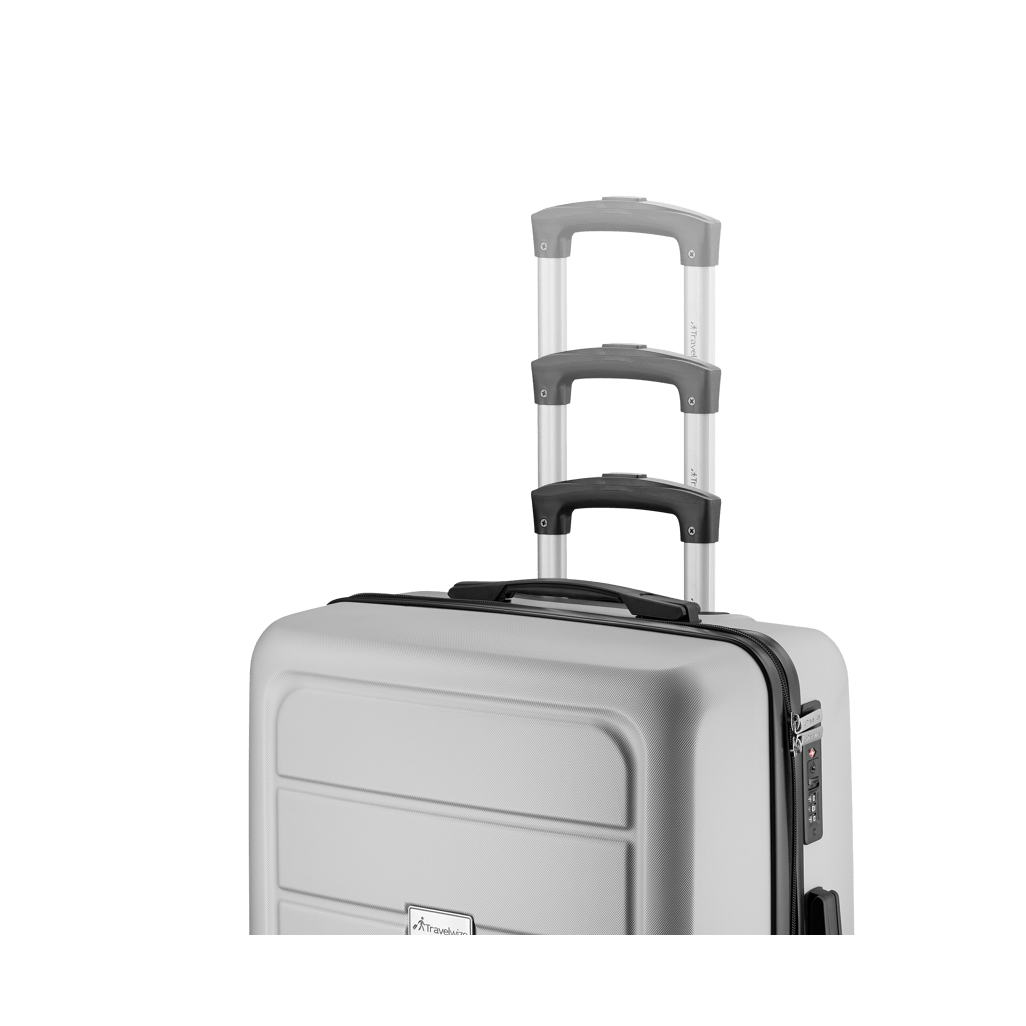Travelwize Maple ABS 4 - Wheels Spinner Luggage Silver - 55 - 85cm - Shopping4Africa