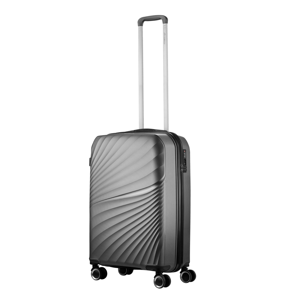 Travelwize Quartz PP 4 - Wheels Spinner Luggage - Silver - Shopping4Africa