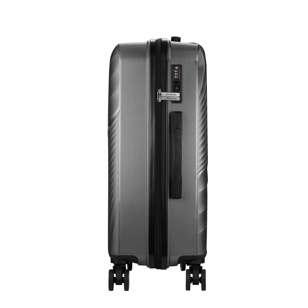 Travelwize Quartz PP 4 - Wheels Spinner Luggage - Silver - Shopping4Africa