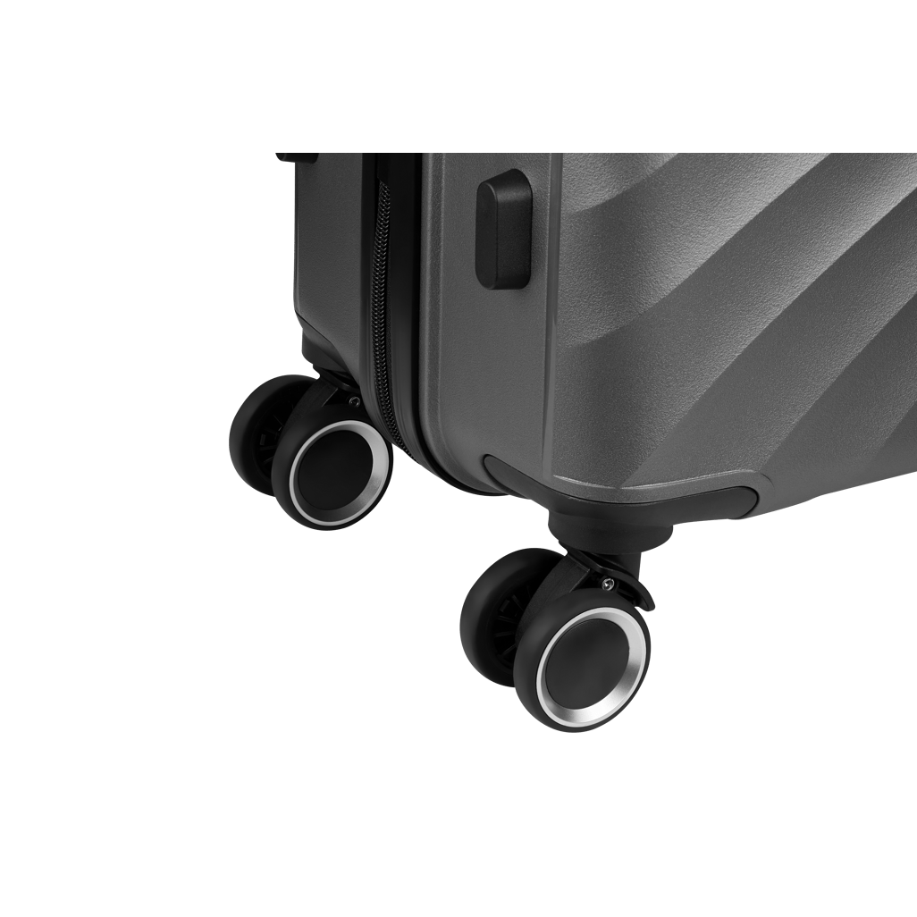 Travelwize Quartz PP 4 - Wheels Spinner Luggage - Silver - Shopping4Africa