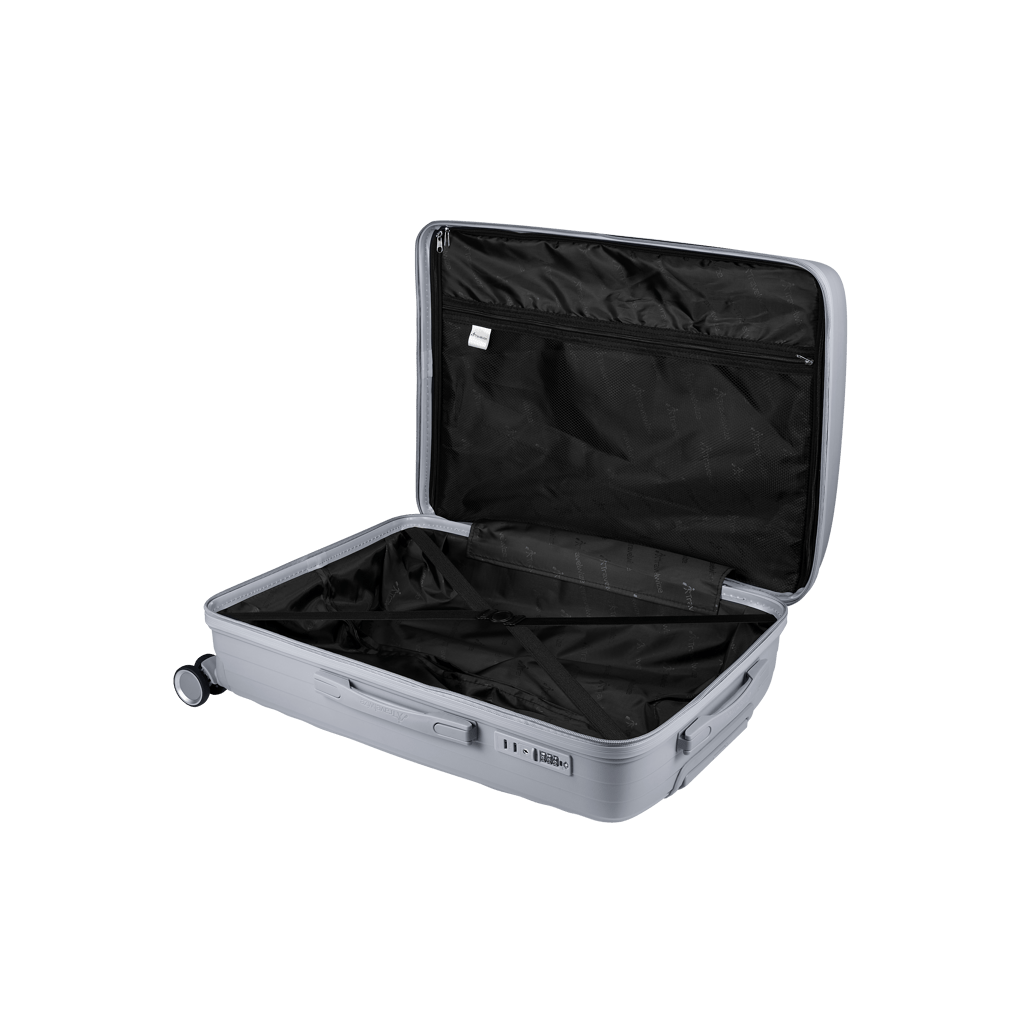 Travelwize Ripple PP 4 - Wheel Spinner Luggage Bag - Platinum - Shopping4Africa