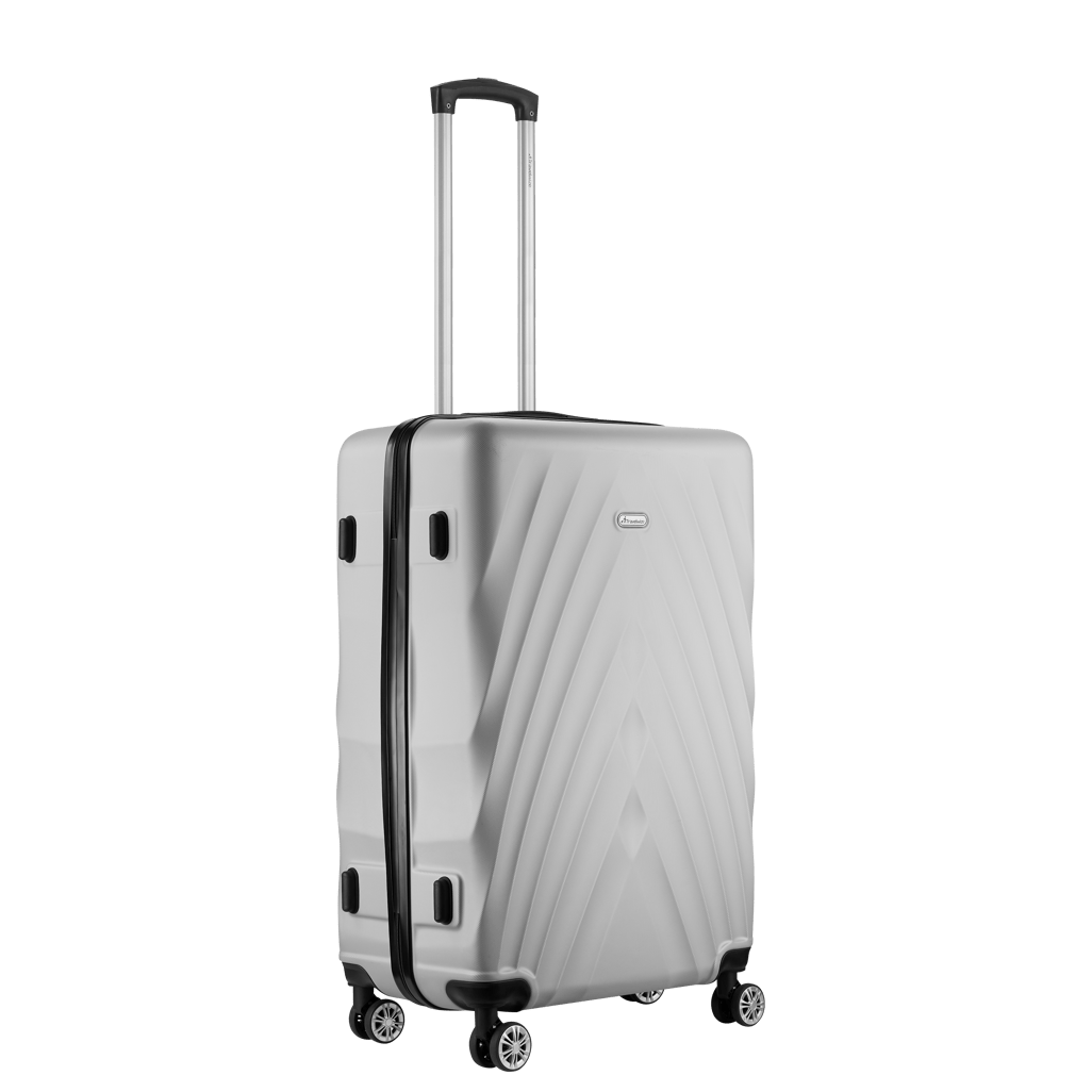 Travelwize Terra ABS 4 - Wheels Spinner Luggage - Silver - Shopping4Africa