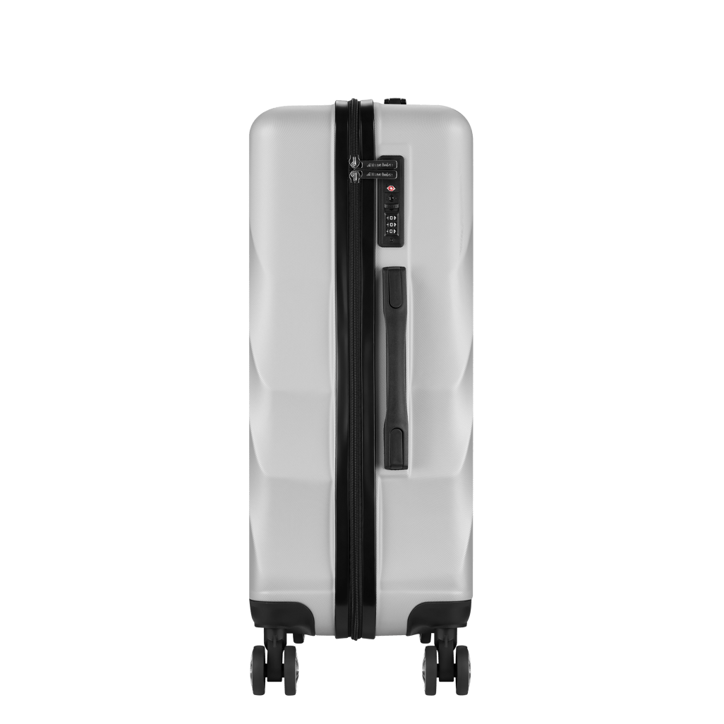 Travelwize Terra ABS 4 - Wheels Spinner Luggage - Silver - Shopping4Africa