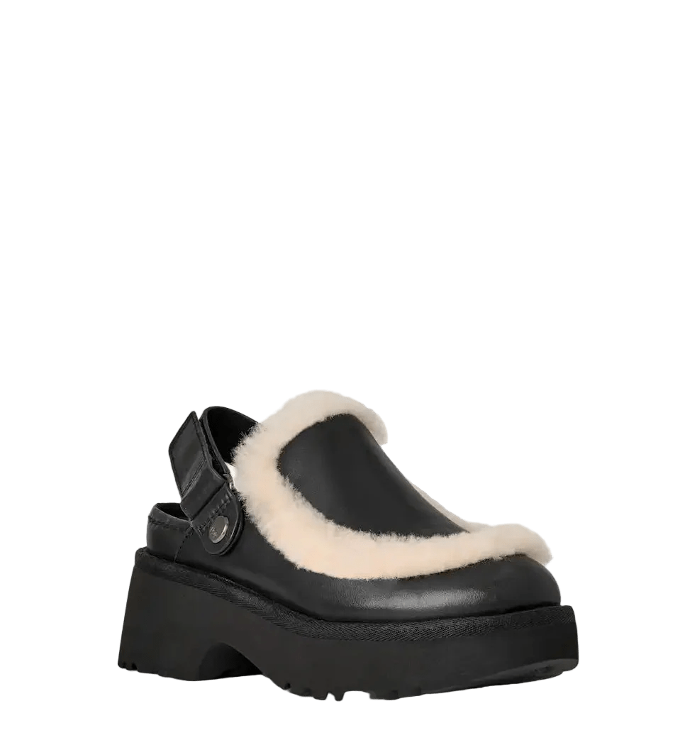 UGG - Women's Esmee Leather Clog Black - Shopping4Africa