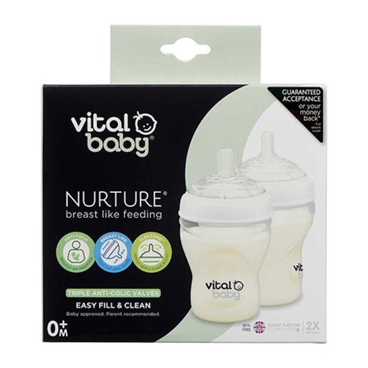 VITAL BABY NURTURE FEED BOTTLE 240MLX2 - Shopping4Africa