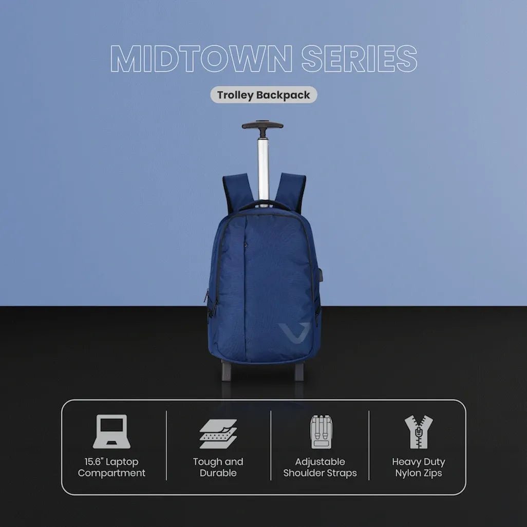 Volkano Midtown Trolley Backpack - Navy - Shopping4Africa