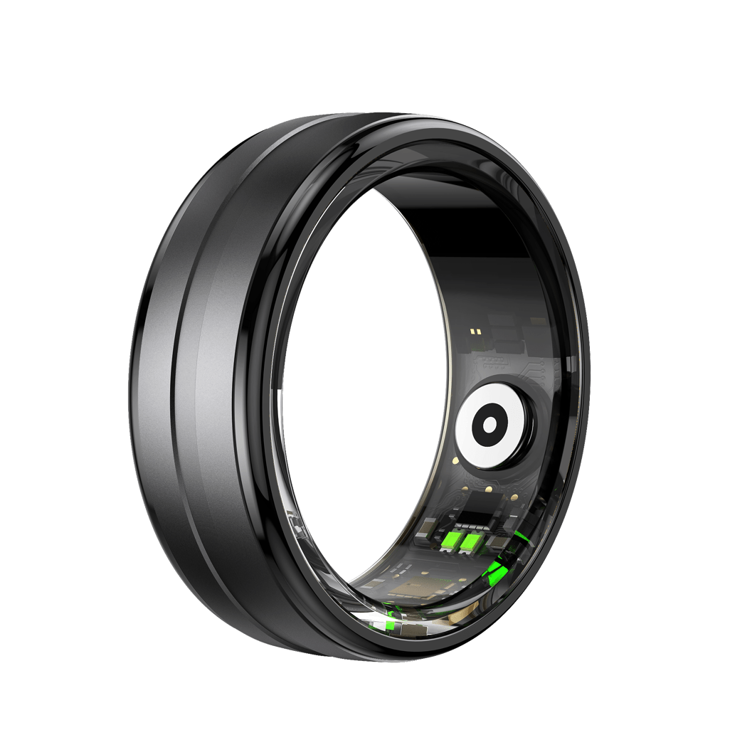 Volkano Ring series Smart Ring With Charge Case - black - Shopping4Africa