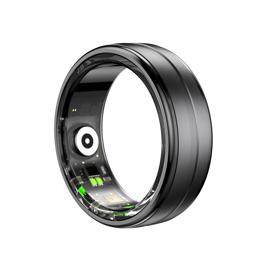 Volkano Ring series Smart Ring With Charge Case - black - Shopping4Africa