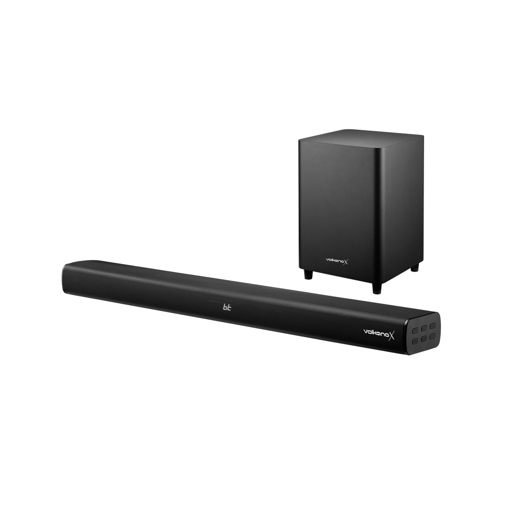 VolkanoX Supersonic 2 Series 2.1 200 W Soundbar System with Wireless Subwoofer - Black - Shopping4Africa