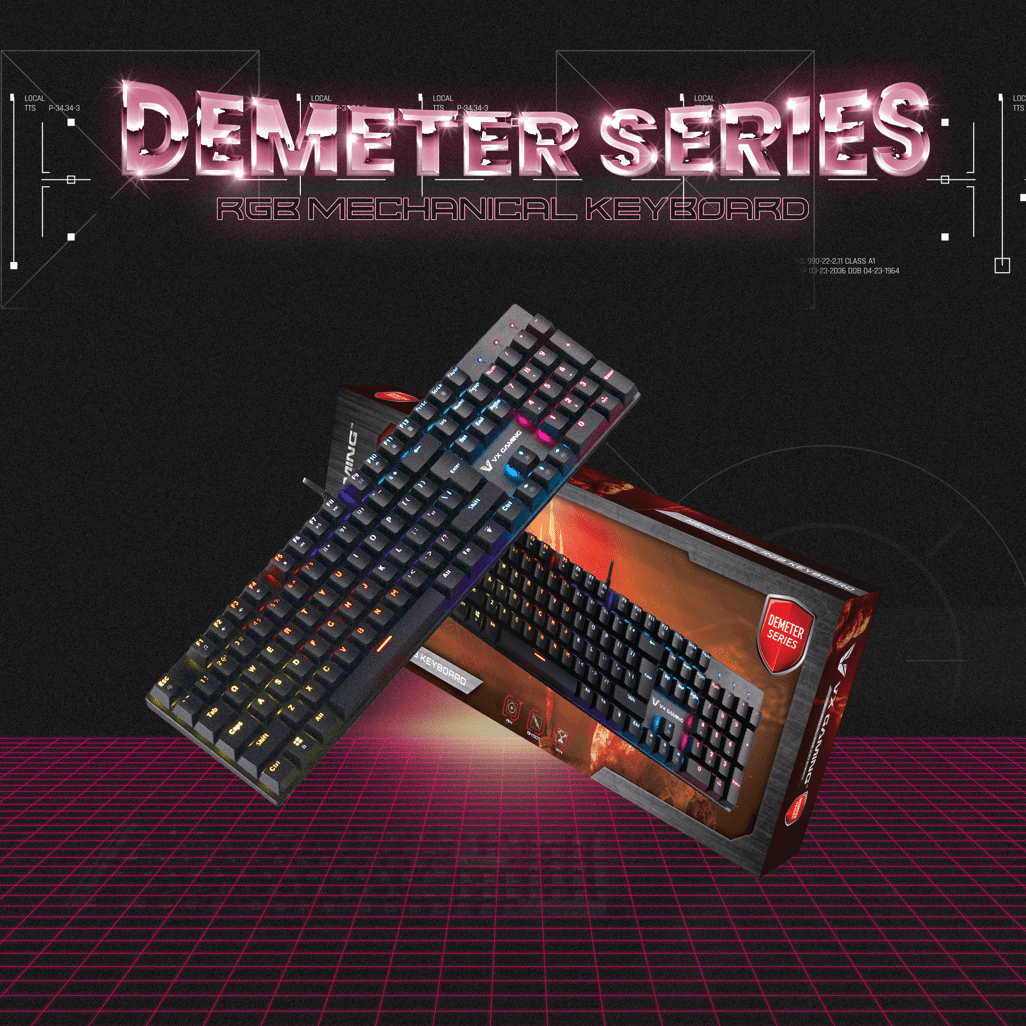VX Demeter series Mechanical Keyboard with full RGB Lighting - Shopping4Africa