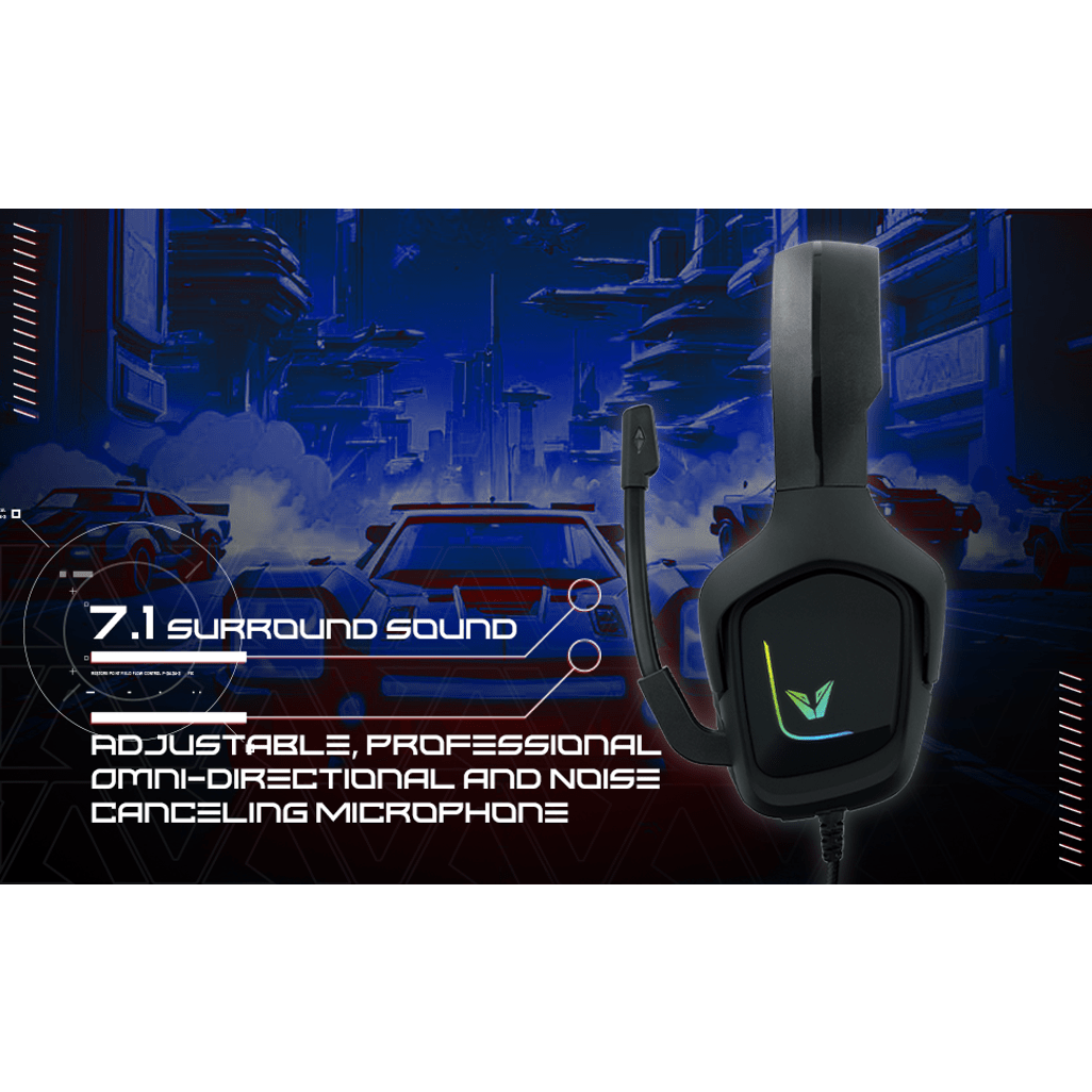 VX Gaming Comms Series 7.1 Headphone - Black - Shopping4Africa