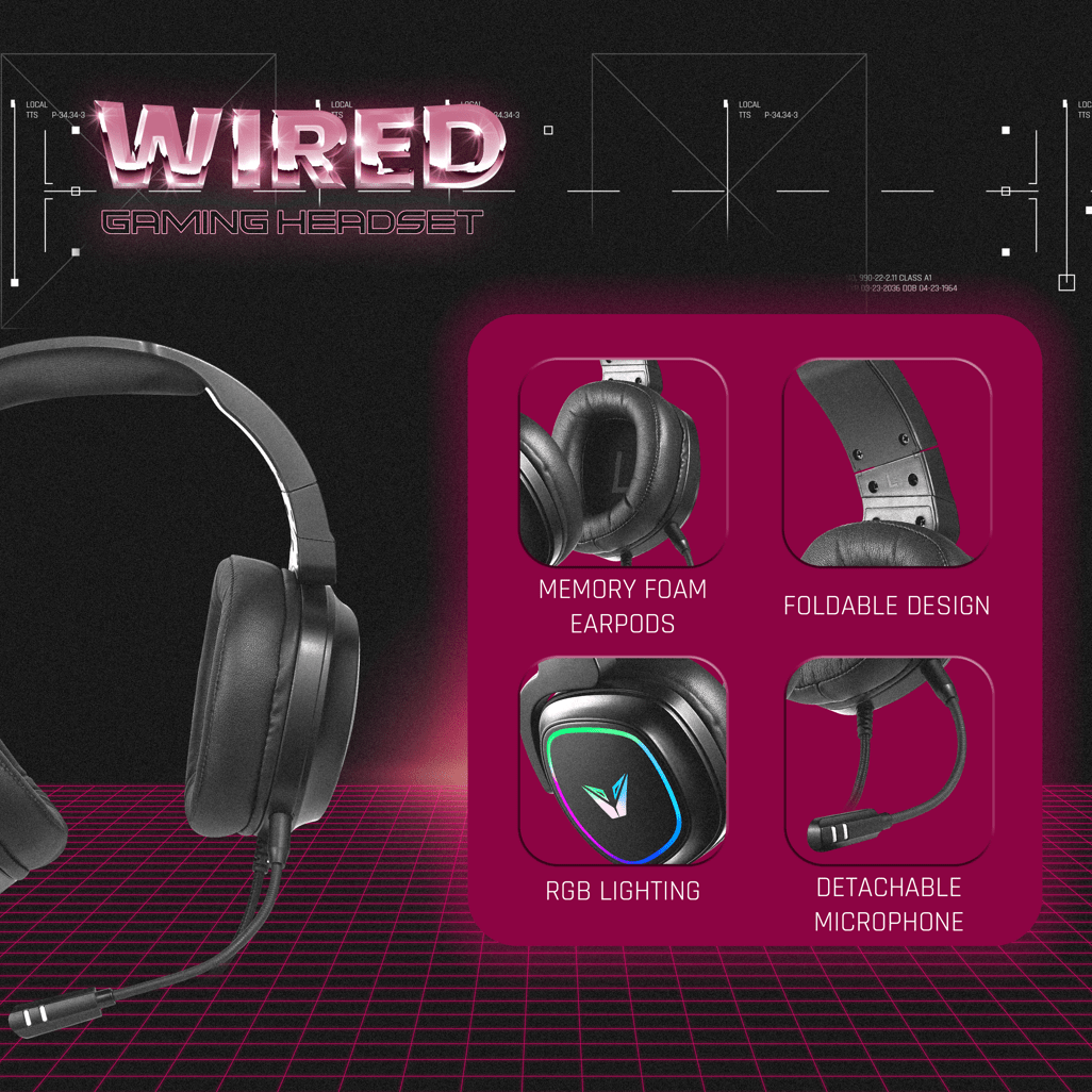 VX Gaming Maverick series Gaming Headset RGB - Shopping4Africa