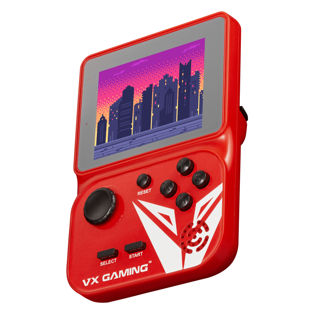 VX Gaming Nostalgia Series Handheld Retro Game Station with 4GB Micro SD - Red - Shopping4Africa