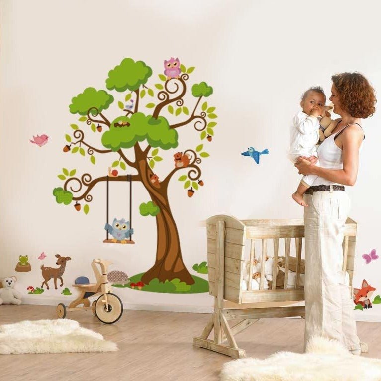 Woodlands Forest Tree - Vinyl Wall Sticker - Shopping4Africa