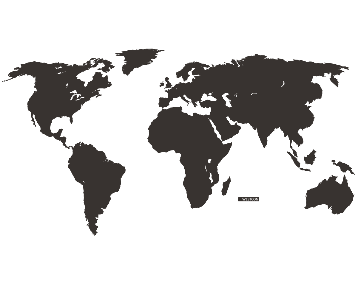 World Map - vinyl wall sticker