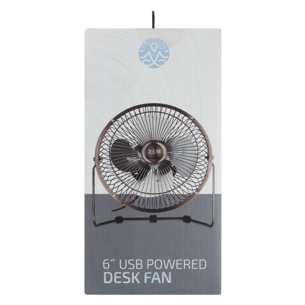 Zen Cool Series 6 - inch Desk Fan - Copper - Shopping4Africa