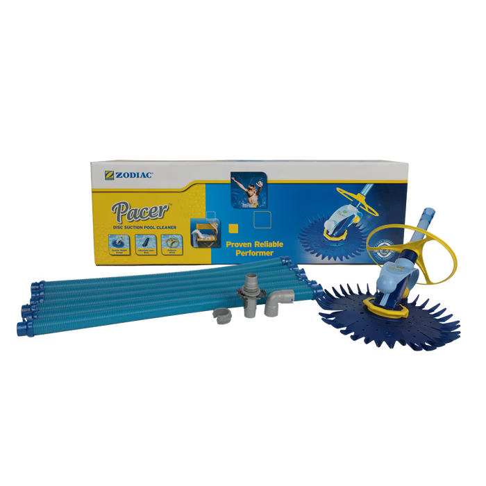Zodiac Pacer Combi Automatic Suction Pool Cleaner with 36-Fin Disc and Hose Kit