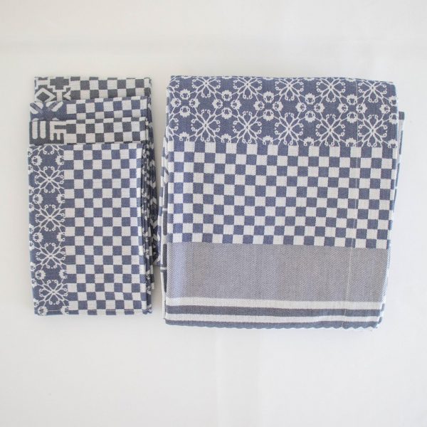 100% Cotton Penta Indigo Tablecloth - Shopping4Africa