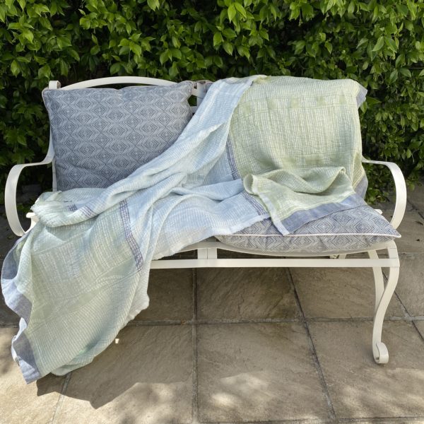 100% Linen Bogolan Lounge Throws - Shopping4Africa