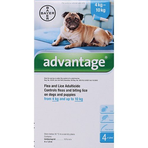 Advantage Medium Dogs 1ml @ 4 Pipets - Shopping4Africa