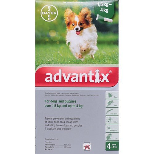 Advantix Small Dog Green 0-4kg - Shopping4Africa