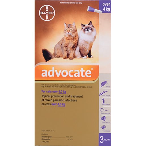 Advocate Large Cat 3x0.8ml 4kg Purple - Shopping4Africa