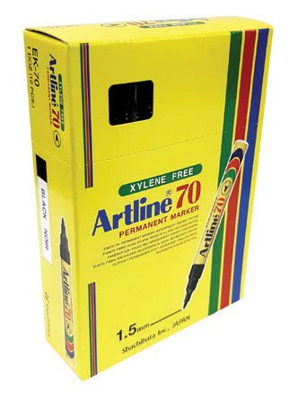 Artline Marker EK70 Perm Bullet Black 12’s, 1.5mm - Shopping4Africa